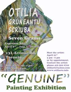 Genuine solo art exhibition of Otilia Gruneantu Scriuba