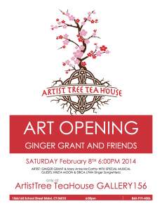 Art Opening Reception At The Artist Tree Tea House