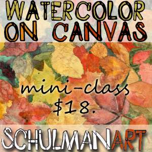Painting Watercolor On Canvas - Online Art Class