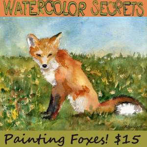Watercolor Techniques for Painting FOXES - Online Art Class