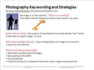Photography Key Wording And Strategies With...