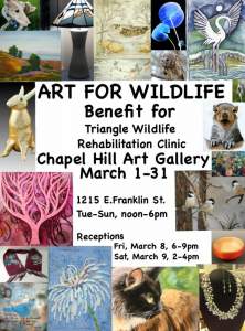 Triangle Wildlife Rehabilitation Clinic Beneft 2nd Friday art walk