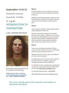 The 2nd Introduction To Portraiture Workshop