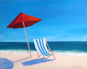 Wine And Canvas Painting Class - Gone To The Beach