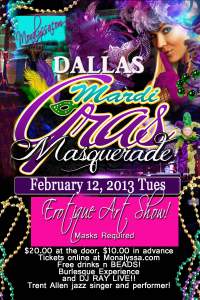 Dallas Mardi Gras Masquerade Erotique Art Show 2013