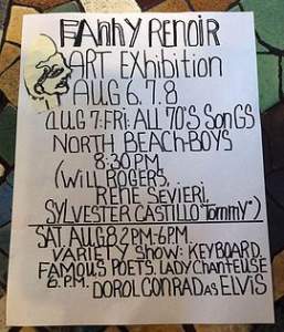 Fanny Renoir Presents Art Show And Live...