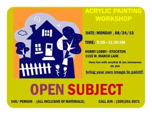 Acrylic Painting Workshop - Open Subject