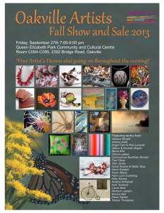 Oakville Artists Fall Show And Sale 2013