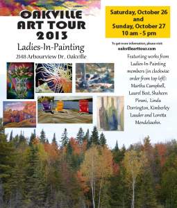 Ladies-in-painting Oakville Art Tour