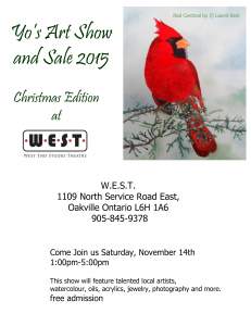 Yo Art Show And Sale 2015 Christmas Edition
