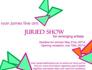 Ryan James Fine Arts Emerging Artists Juried Show
