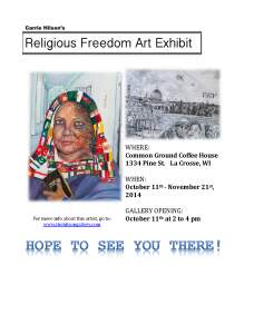 Religious Freedom Art Exhibit