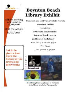 Boynton Beach City Library Exhibit