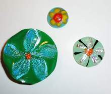 Fused Glass Flower Pendant With Marianne Hite