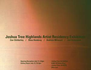Joshua Tree Highlands Artist Residency Exhibition