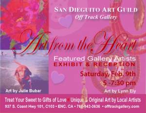San Dieguito Art Guild Off Track Gallery Featured Artists Reception