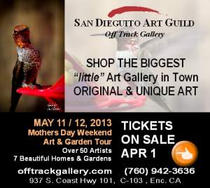 San Dieguito Art Guild Mothers Day Weeekend Art and Garden Tour - Tickets on Sale
