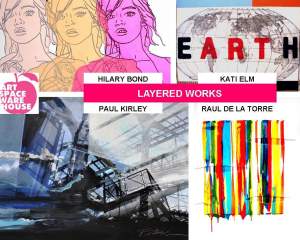 Layered Works At Artspace Warehouse Los Angeles