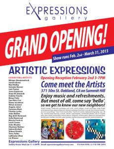 Grand Opening Artistic Expressions