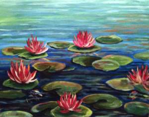 Paintin Party Monet Inspired Water Lilies