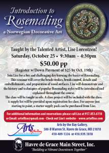 Arts By The Bay Gallery Introduces A Rosemaling...