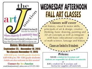 Wednesday Afternoon Fall Art Classes