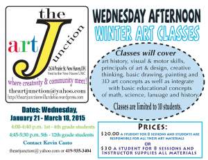 Wednesday Afternoon Winter Art Classes 