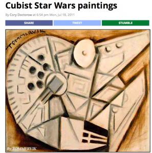 Cubist Star Wars Paintings