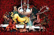 The Unicorn Purifies The Water Painting The Unicorn Purifies The Water Painting