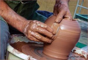 Artist Jacqueline Milner Featured As Guest Artist During The Well-known Country Harvest Pottery Sale.