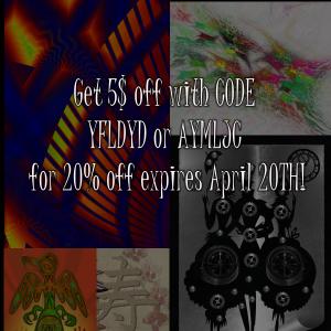 NEW Discount CODES From Bohemian Bound Artists