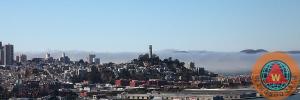 Rolling Fog Beyond The San Francisco Coit Tower By Wingsdomain Art And Photography