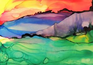 Artist Carolyn Opderbeck Is Teaching How To Paint With Alcohol Inks On Yupo